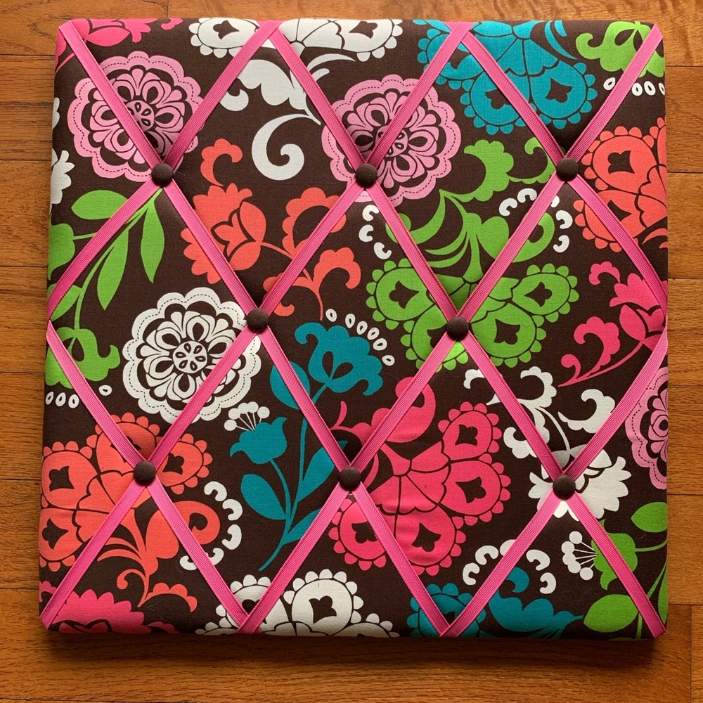 Vera Bradley Lola Collection Ribbon Memory Board